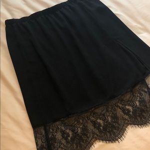 NWOT Lace midi skirt